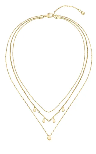 Hugo Boss Colier triplu placat cu aur cu cristale Selena 1580766