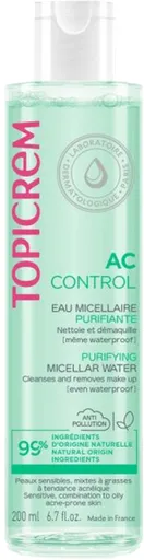 Topicrem Apă micelară de curățare AC (Purifying Micellar Water) 200 ml