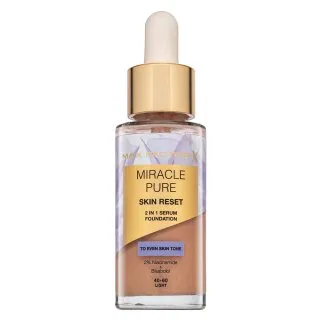 Max Factor Miracle Pure Skin Reset 2in1 Serum Foundation fond de ten lichid pentru regenerarea pielii 40-60 Light 30 ml