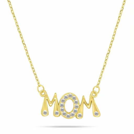 Brilio Silver Colier placat cu aur pentru mămică NCL186Y