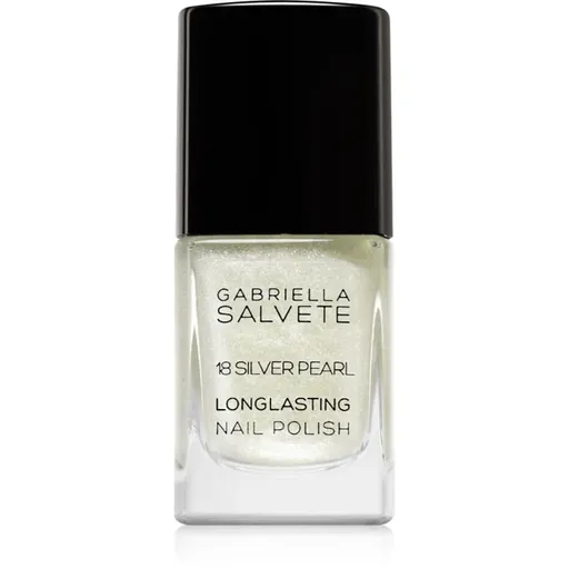 Gabriella Salvete Longlasting Enamel lac de unghii cu rezistenta indelungata stralucire de perla culoare 18 Silver Pearl 11 ml