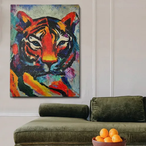 Tablou decorativ, OP2133002875, Cadru: 100% LEMN (grosime: 3 cm), Multicolor