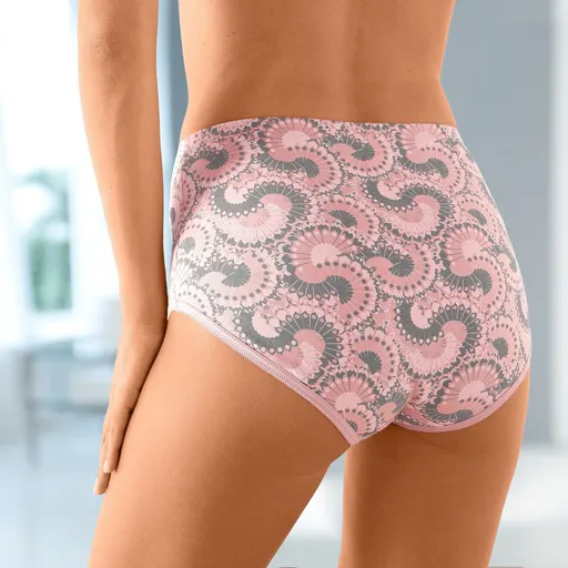 Set de 6 chiloți maxi cu talie înaltă cu imprimeu