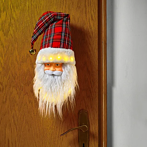 Cap de Moș Crăciun cu LED