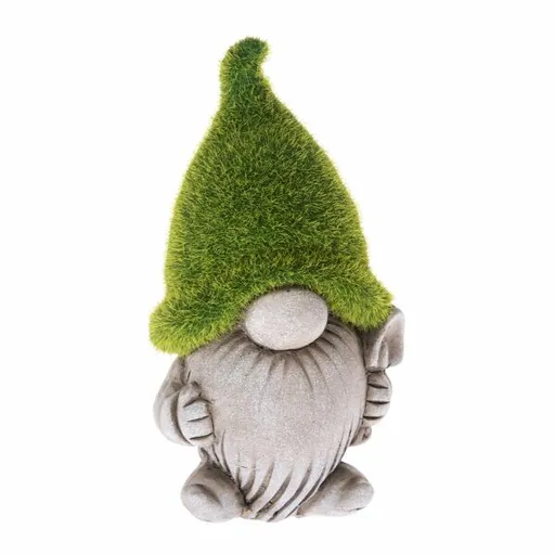 Decorațiune de grădină spiriduș cu lopățică,ceramică, 10,5 x 18,5 x 8,5 cm