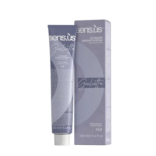 Vopsea de Par Permanenta cu Amoniac Giulietta Ultimate Bright System Technology 100ml, Culoare: 9.2