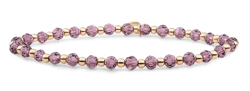 Sparkling Jewels Brățară din mărgele cu rozariu violet SBG-GEM59-3MM-MIX