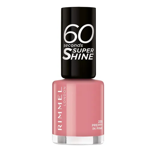 Rimmel Lac de unghii 60 Seconds Shine Super 8 ml 235 Preppy in Pink