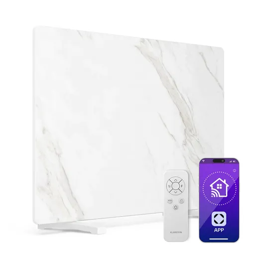 Klarstein MarmoHeat panou infraroșu | 600 W | 5 - 9 m² | design marmură | 70 cm x 100 cm