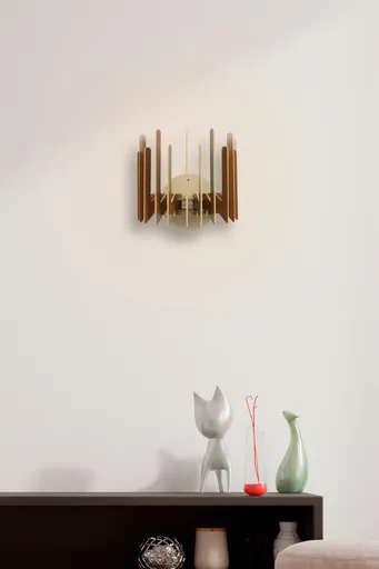 Aplica de perete, Opviq, 390FLH2109, Maro