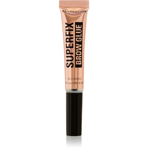 Makeup Revolution Superfix Brow Glue Gel de fixare transparent pentru sprâncene 8 ml