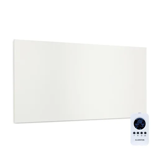 Klarstein Wonderwall Air Infinite, încălzitor cu infraroșu, 120 x 60 cm, 720 W, montat pe perete, telecomandă, alb