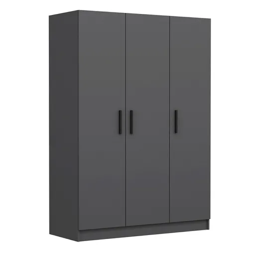 Dulap pentru haine, Hanah Home, Kale Anthracite, 135x210x52 cm, Antracit