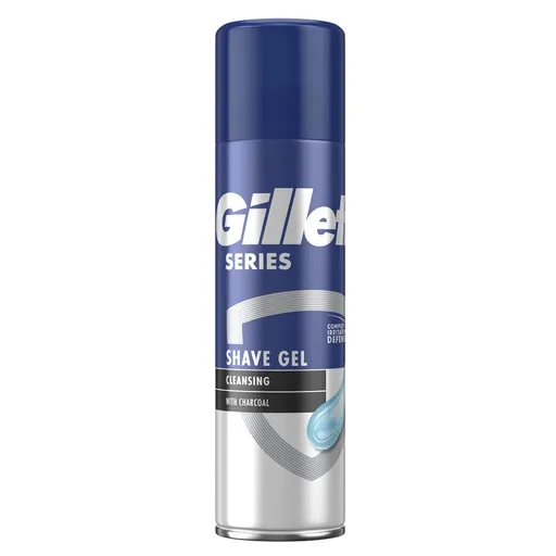 Gillette Gel de curățare cu cărbune (Cleansing Shave Gel) 200 ml