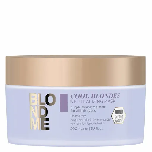 Masca de Par Neutralizatoare Schwarzkopf Professional BlondMe Cool Blonde 200 ml