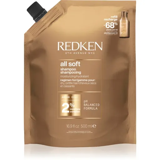 Redken All Soft sampon hranitor pentru par uscat si fragil 500 ml