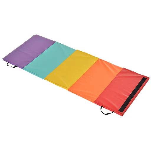 HOMCOM Mat Fitness pentru Sala si Acasa 5 Panouri Pliabile 195x76x3cm