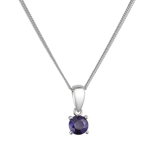 Evolution Group - Pavona Colier de argint pentru femei cu safir autentic 12078.3