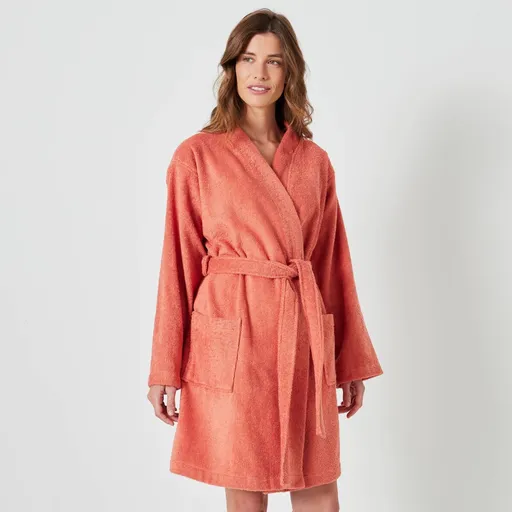 Halat de baie unisex scurt cu guler kimono