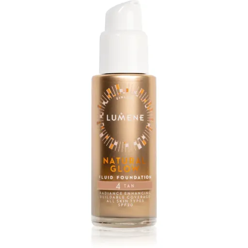 Lumene Natural Glow machiaj de stralucire pentru un look natural SPF 20 culoare 4 Tan (Neutral) 30 ml