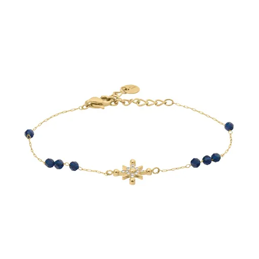 Pierre Lannier Brățară de damă placată cu aur cu cristale Antharea BJ25A1261