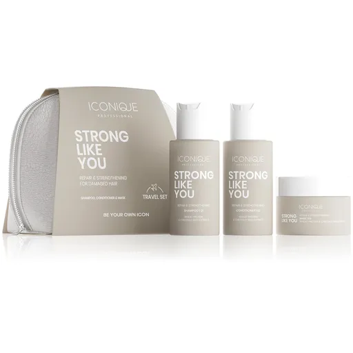 ICONIQUE Professional Set cadou pentru îngrijirea părului deteriorat Strong Like You