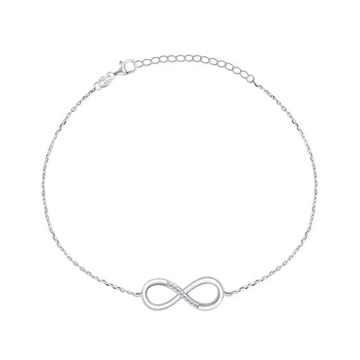 Brilio Silver Brățară atemporală din argint Infinit BRC48W