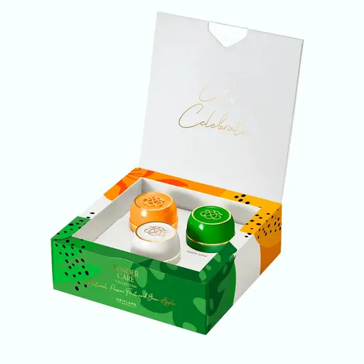 Oriflame Set de cești miraculoase - natural, maracuja și măr verde 3 x 10,5 ml