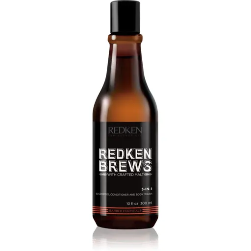 Redken Brews șampon, balsam și gel de duș 3 în 1 300 ml