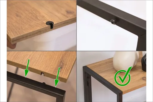 Comoda TV, Hanah Home, Sky Rafix, 138x47x35 cm, Pin Atlantic / Negru