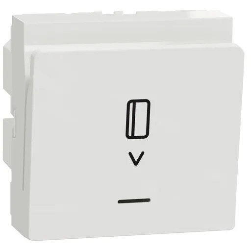 Intrerupator cartela temporizare 8A 2 module Schneider Noua Unica NU354018, alb