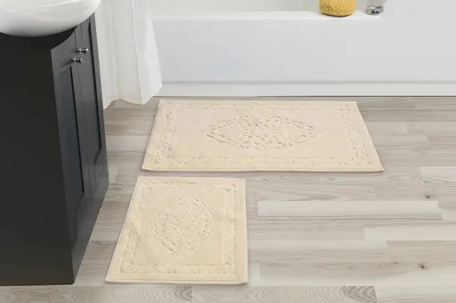 Set covorase de baie, L'essentiel Maison, Cottonkt 000097, Maro deschis