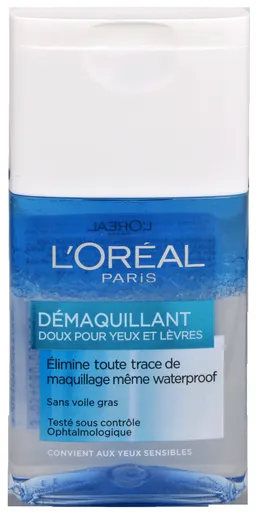 L'Oréal Paris Îndepărtătoare de machiaj delicată pentru ochi și buze 125 ml
