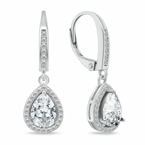 Brilio Silver Cercei strălucitori din argint cu zirconi transparente EA1192W