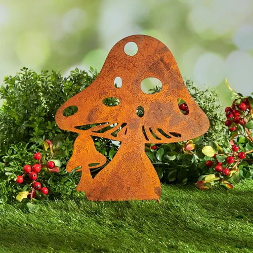 Decorațiune metalică cu țepușă pentru a lipi "Ciuperca"