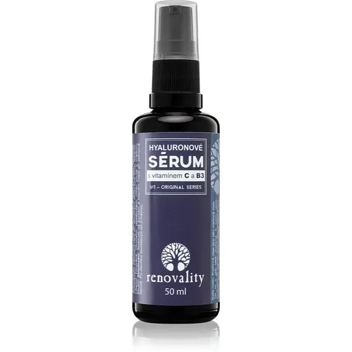 Renovality Original Series Hyaluronic Serum with Vitamin C and B3 ser facial pentru toate tipurile de ten 50 ml