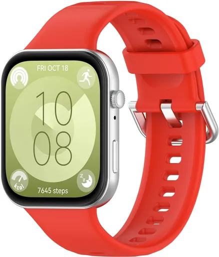 4wrist Curea din silicon pentru Huawei Fit 3 - Red