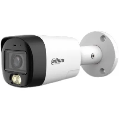 Camera bullet HDCVI Dahua HAC-HFW1200RM-IL-T-0280B-DIP, 2MP, 2.8 mm, Smart Dual Light (IR+WL 30m), Two-way Talk: microfon + difuzor, IP67