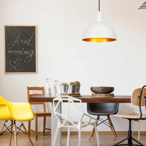 Lustra, Opviq, 527ABY1729, Alb/Auriu