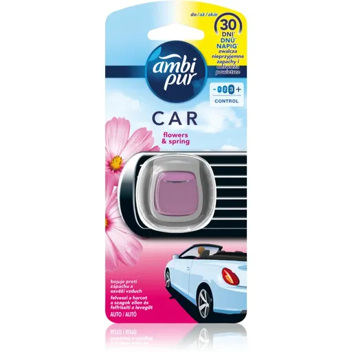 AmbiPur Car Flowers&Spring odorizant de camera pentru mașină 2 ml
