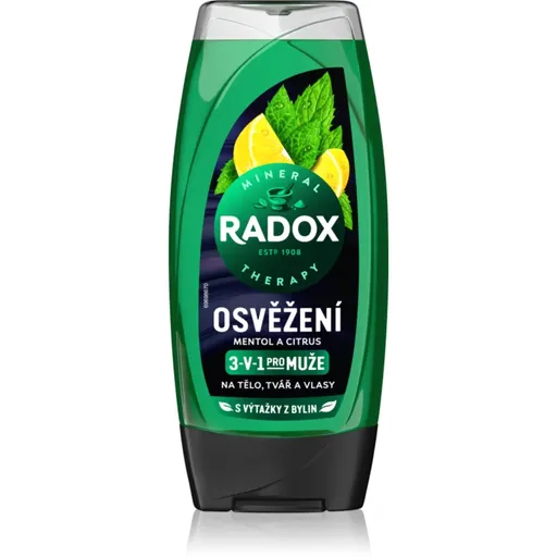 Radox Men Feel Strong gel de dus pentru față, corp și păr 450 ml