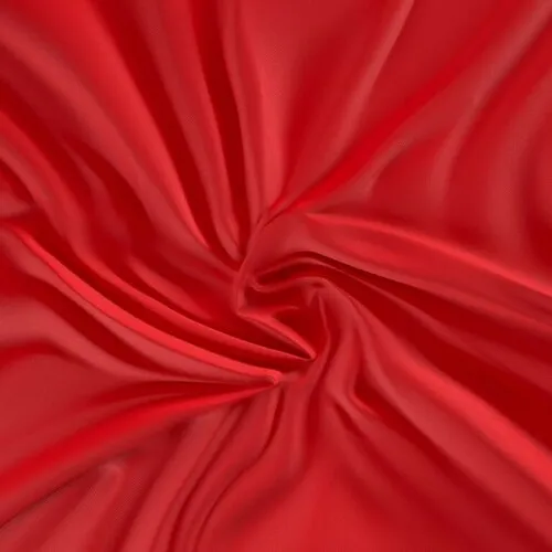 Kvalitex Cearșaf din satin cu elastic roșu, 80 x200 cm, roșu, 80 x 200 cm