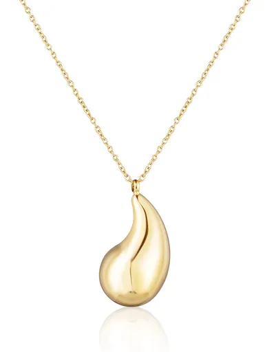 JVD Colier fermecător din oțel placat cu aur Tear Drop SSSN0091X20GO45