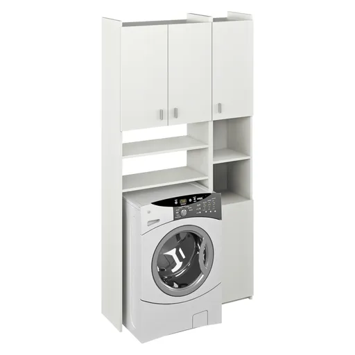 Dulap deasupra mașinii de spălat MIRALI, alb, alb