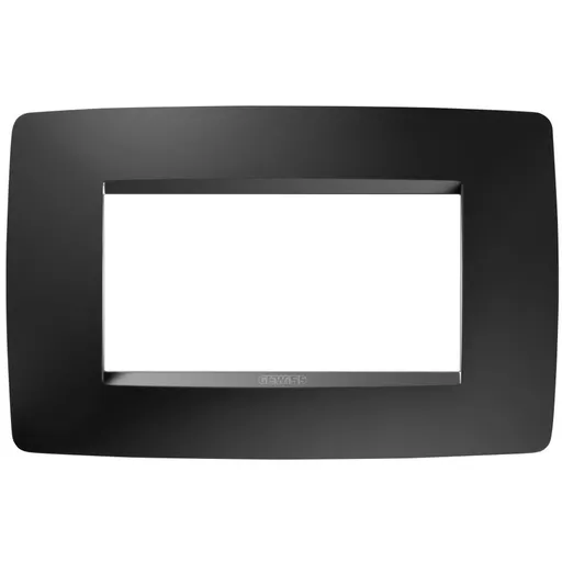 Rama ornament 4 module Gewiss Chorus One GW16104VN, negru satin