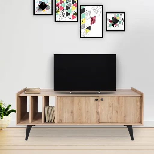 Comoda TV, Hanah Home, Viyana, 150x40x62 cm, Stejar