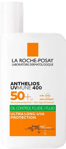 La Roche Posay Fluid de protecție pentru pielea sensibilă SPF 50+ Anthelios (UV Mune Oil Control Fluid) 50 ml