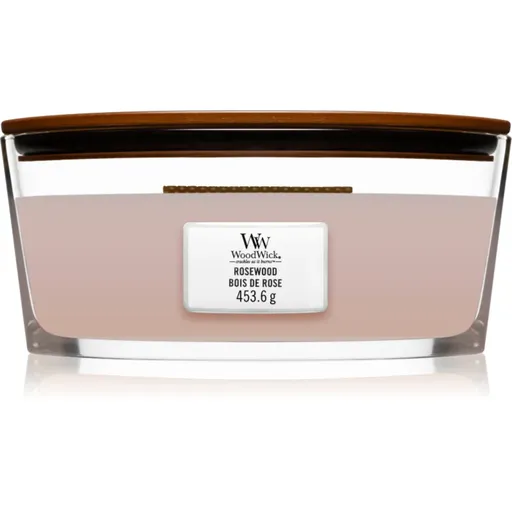 Woodwick Rosewood lumânare parfumată  cu fitil din lemn (hearthwick) 453.6 g