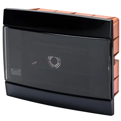 Tablou decorativ incastrat 8+1/2 module negru Gewiss GW40225TN