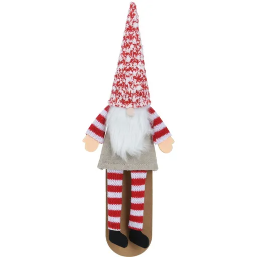 Decorațiune de Crăciun pentru sticlă Spiriduș, 29 cm, roșu, roșu